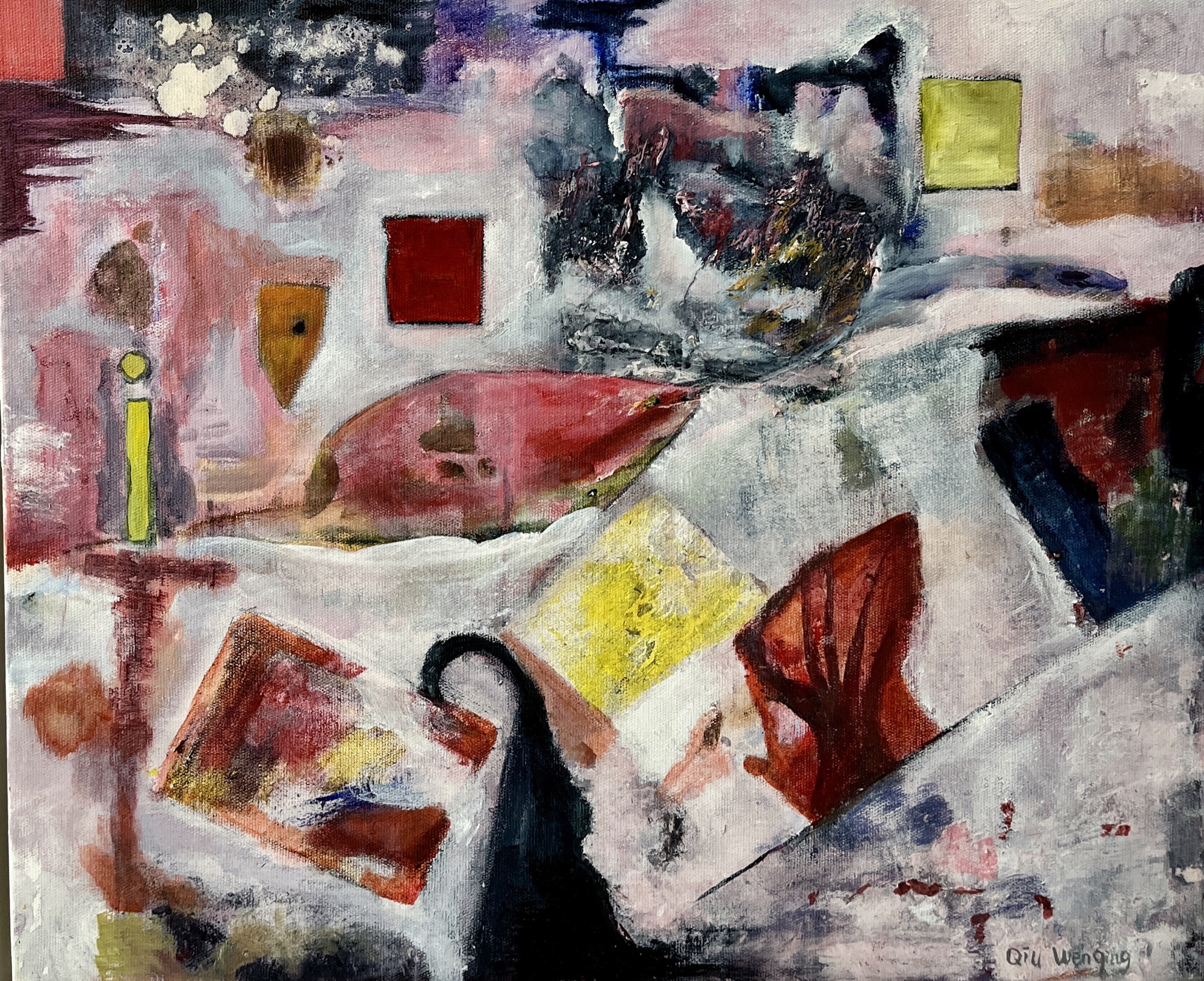 underwater #15, Acrylic, 50 × 60 cm, by chuchu