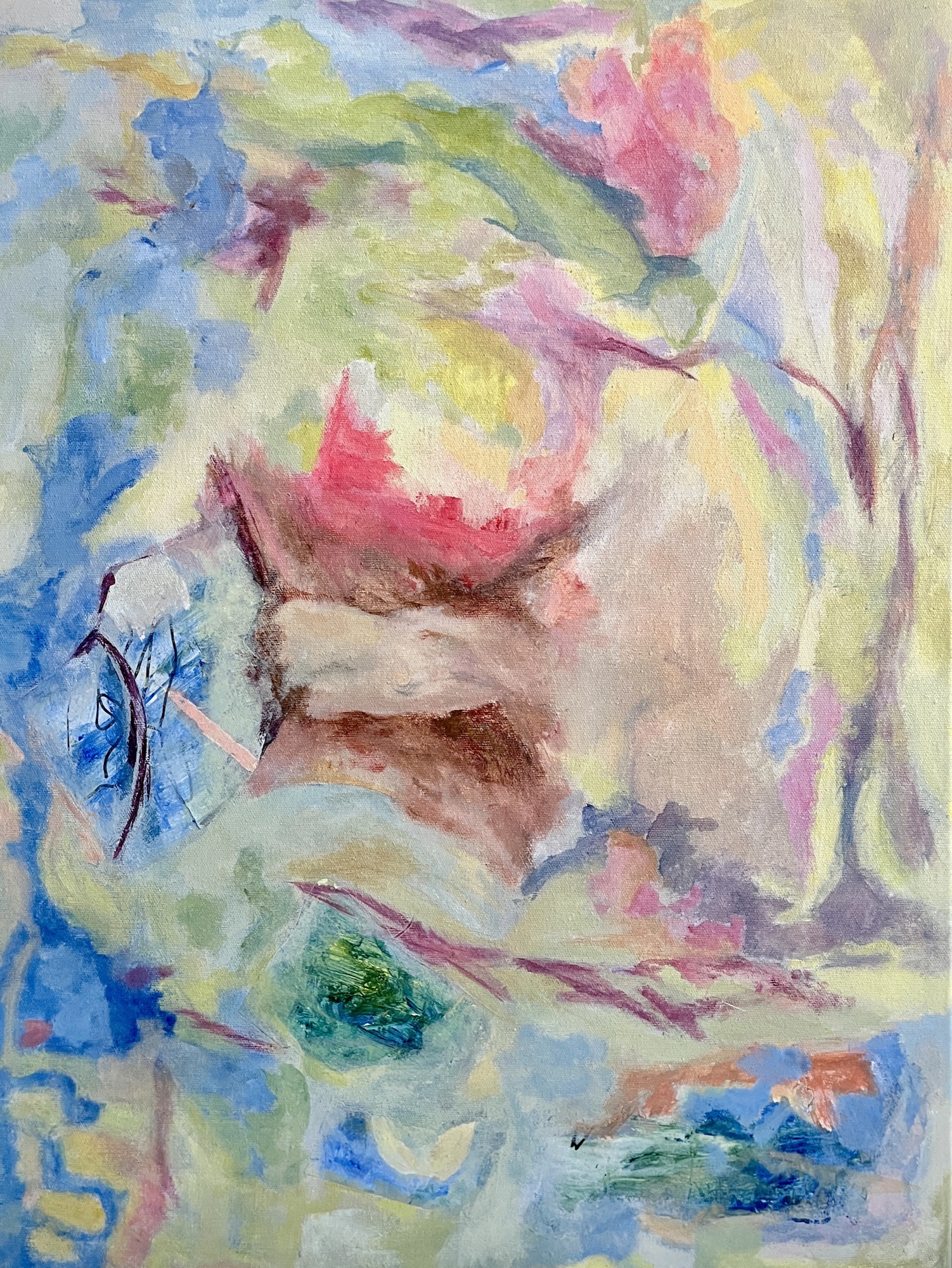 underwater #1, Acrylic, 60 × 80 cm, by chuchu