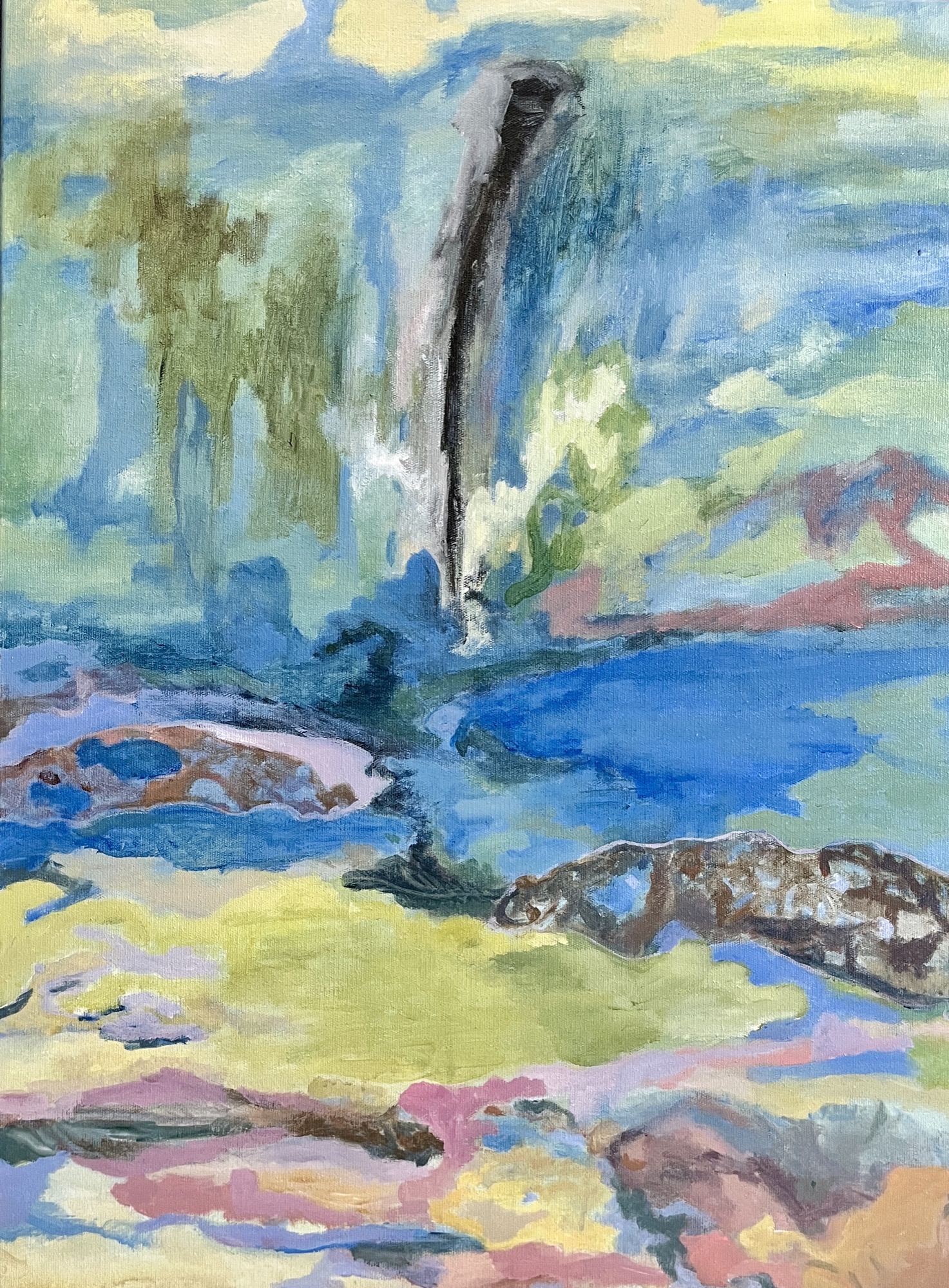 underwater #18, Acrylic, 60 × 80 cm, by chuchu