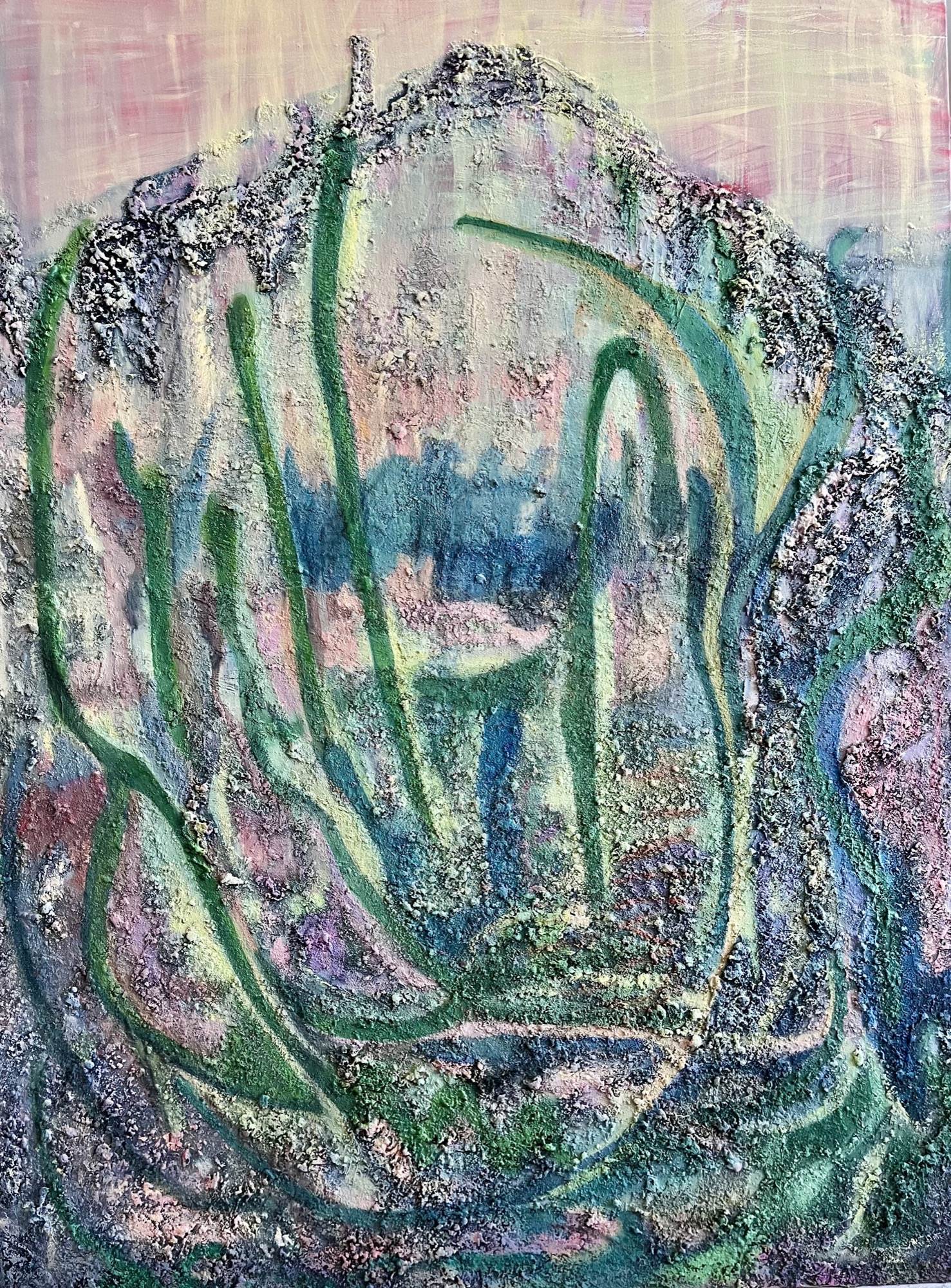 underwater #19, Mixed media, 97 × 130 cm, by chuchu