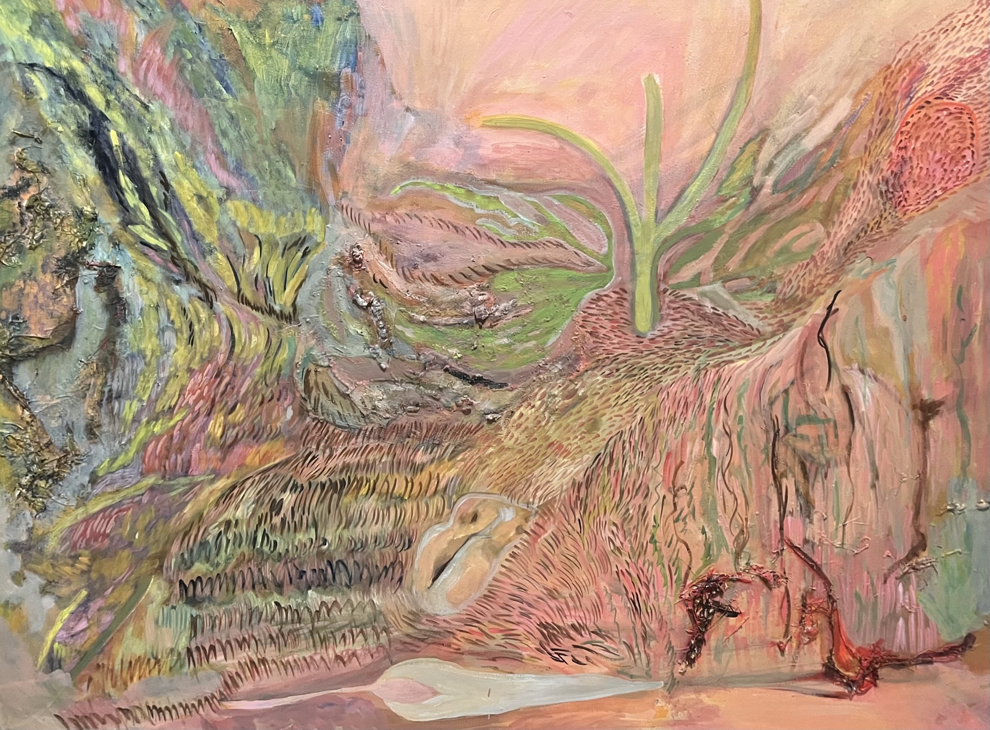 underwater #6, Mixed media, 97 × 130 cm, by chuchu