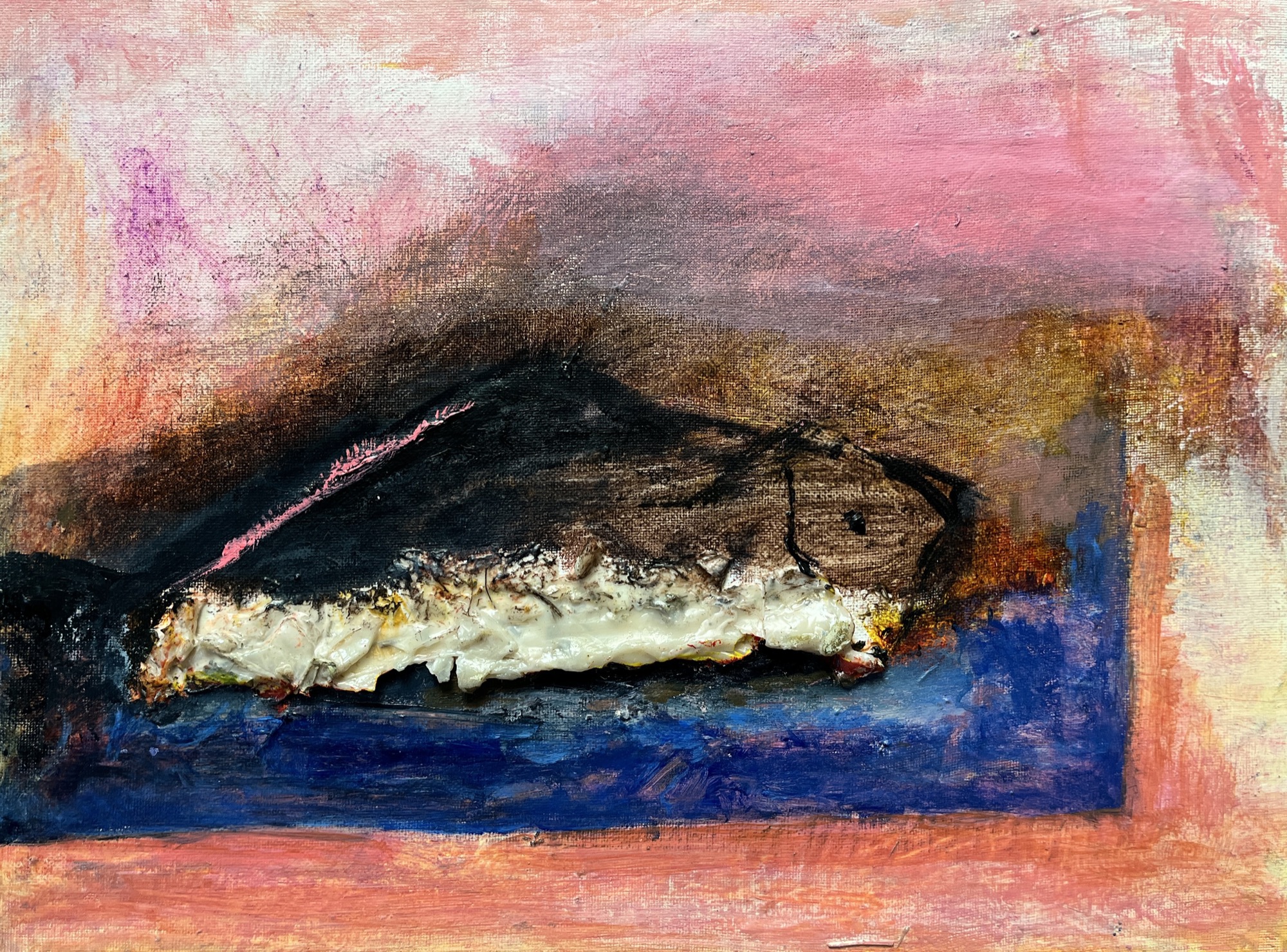 underwater #8, Oil, 30 × 40 cm, by chuchu