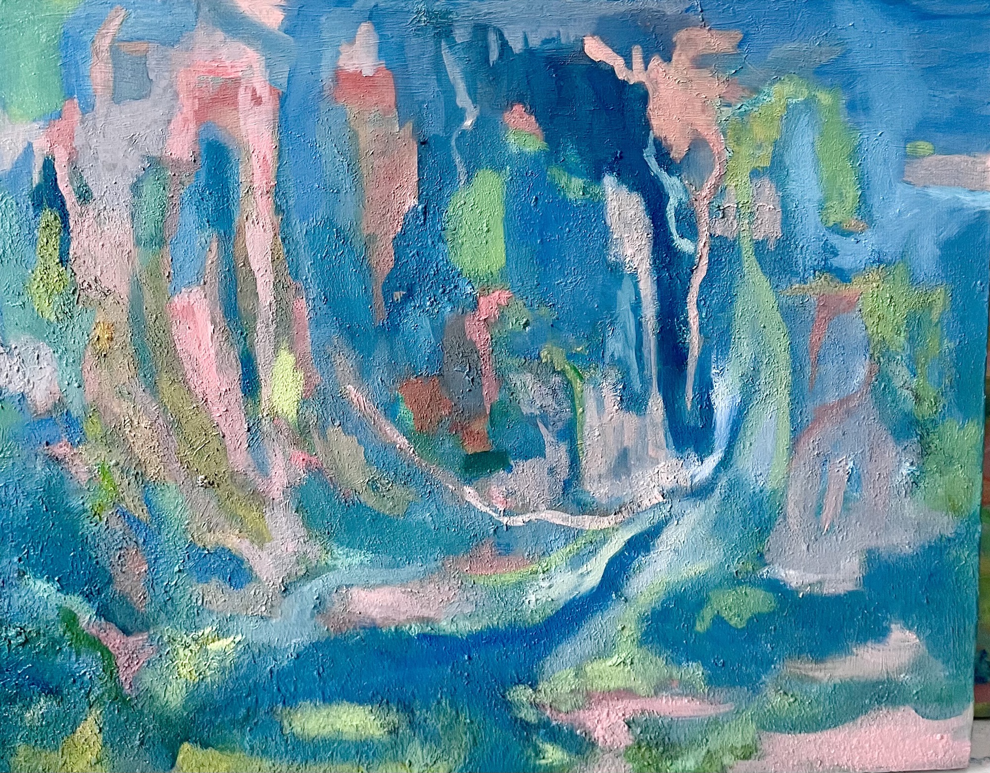 underwater #14, Oil, 30 × 40 cm, by chuchu