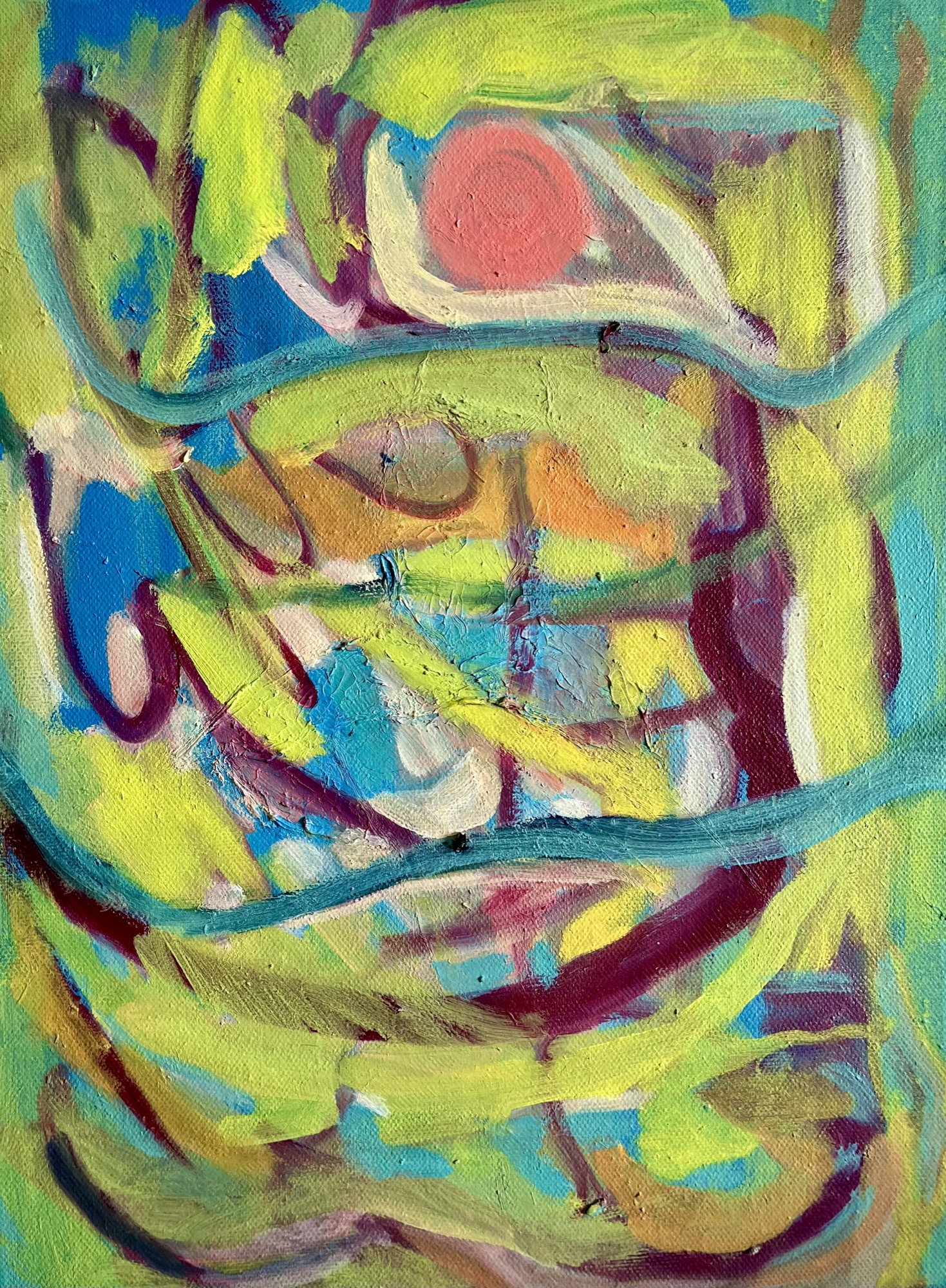 underwater #9, Oil, 30 × 40 cm, by chuchu