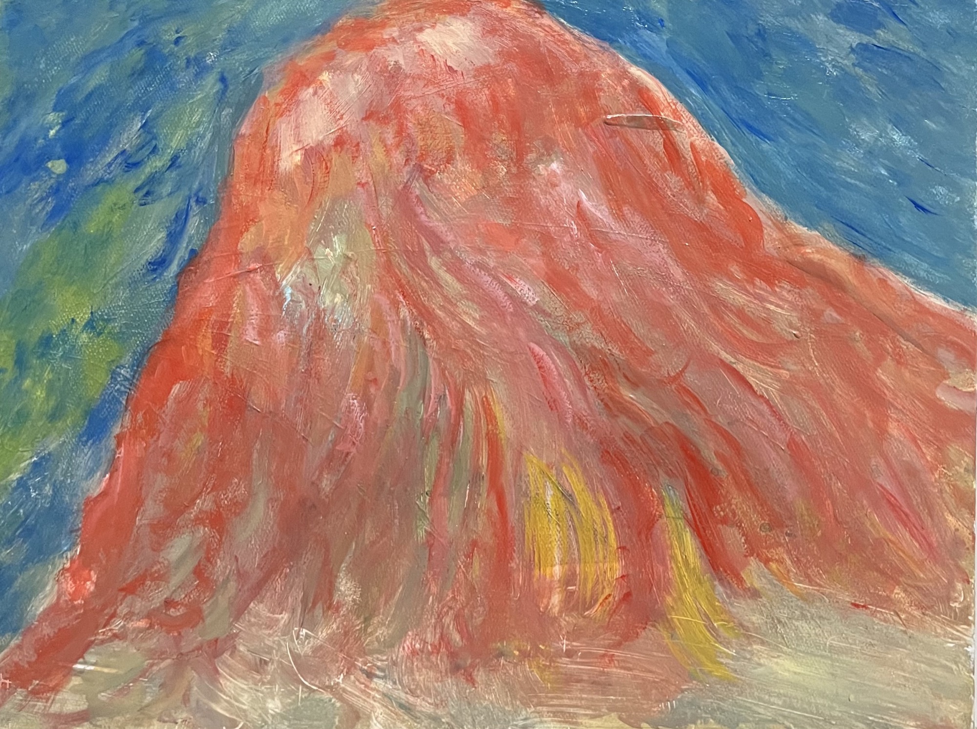 underwater #10, Oil, 30 × 40 cm, by chuchu