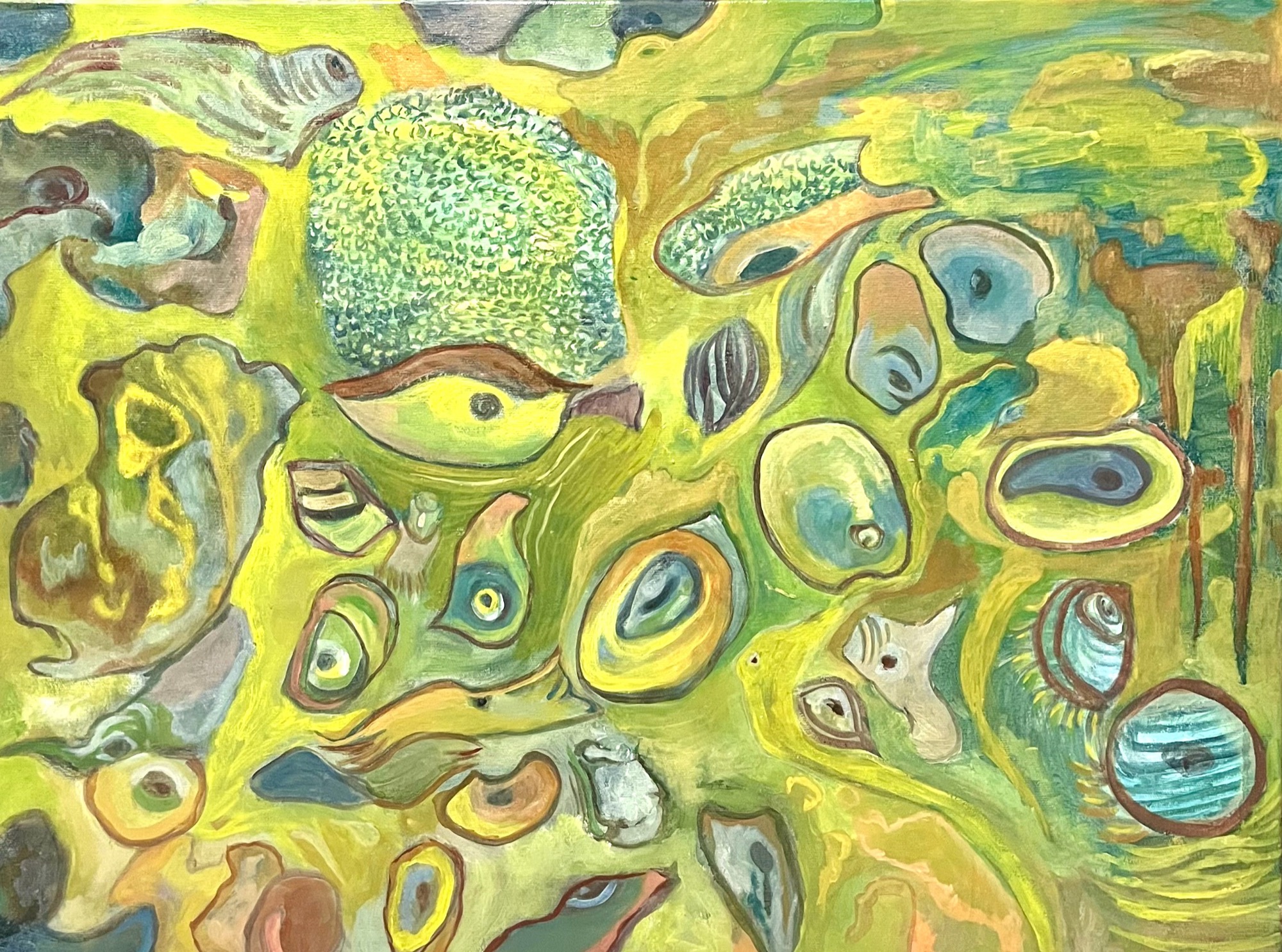 underwater #11, Oil, 60 × 80 cm, by chuchu
