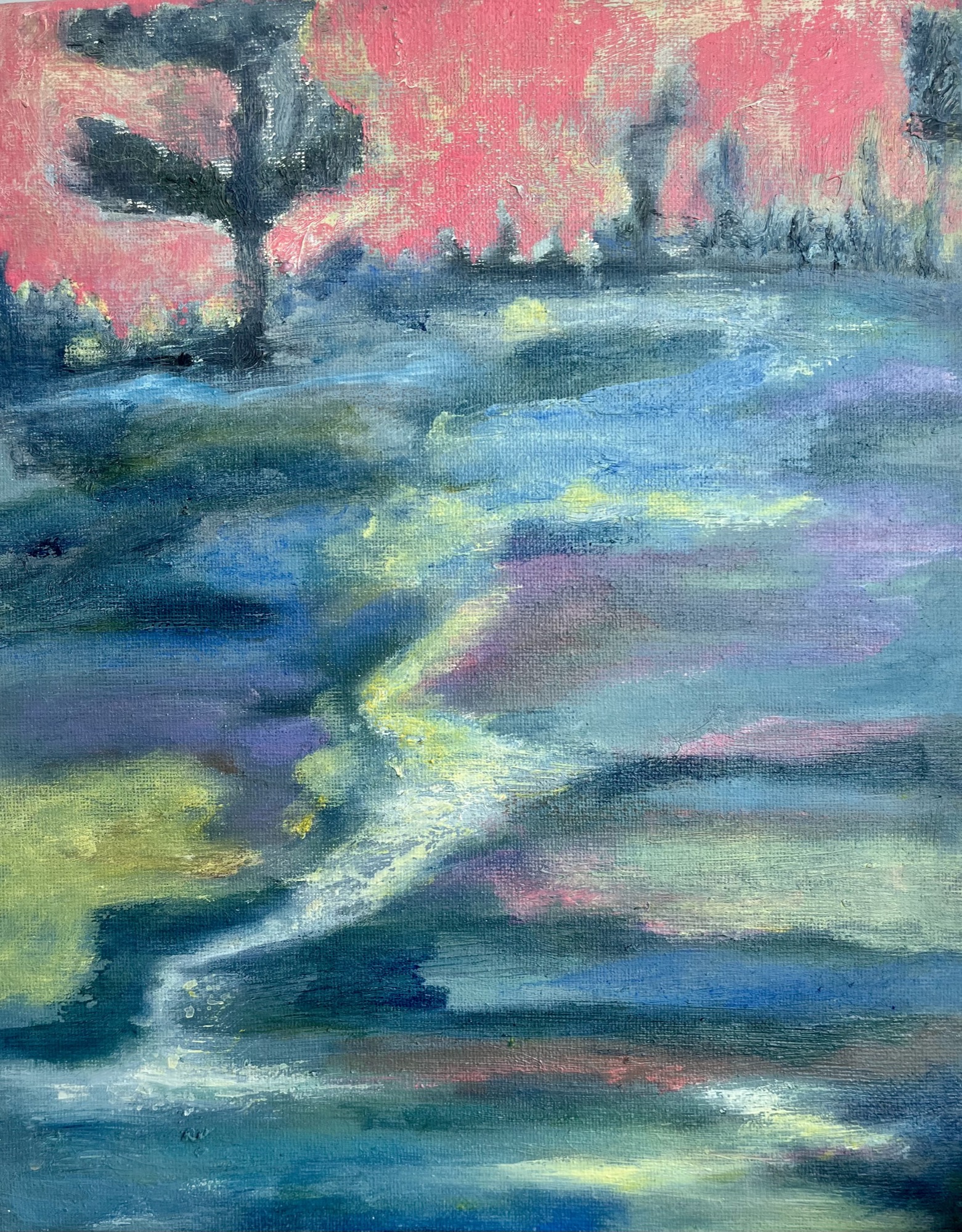 trees #8, Acrylic, 10 × 20 cm, by chuchu