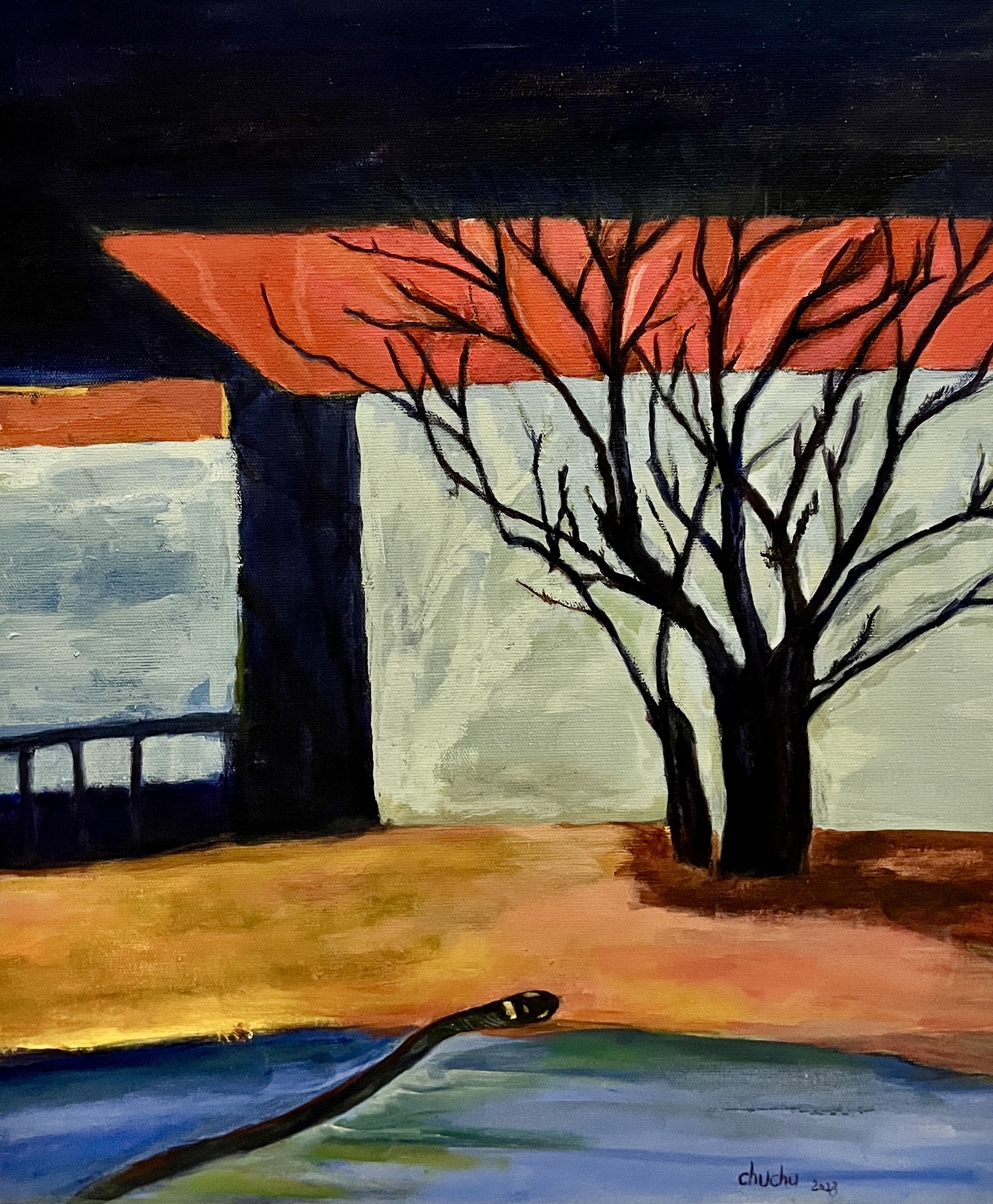 trees #10, Acrylic, 50 × 60 cm, by chuchu