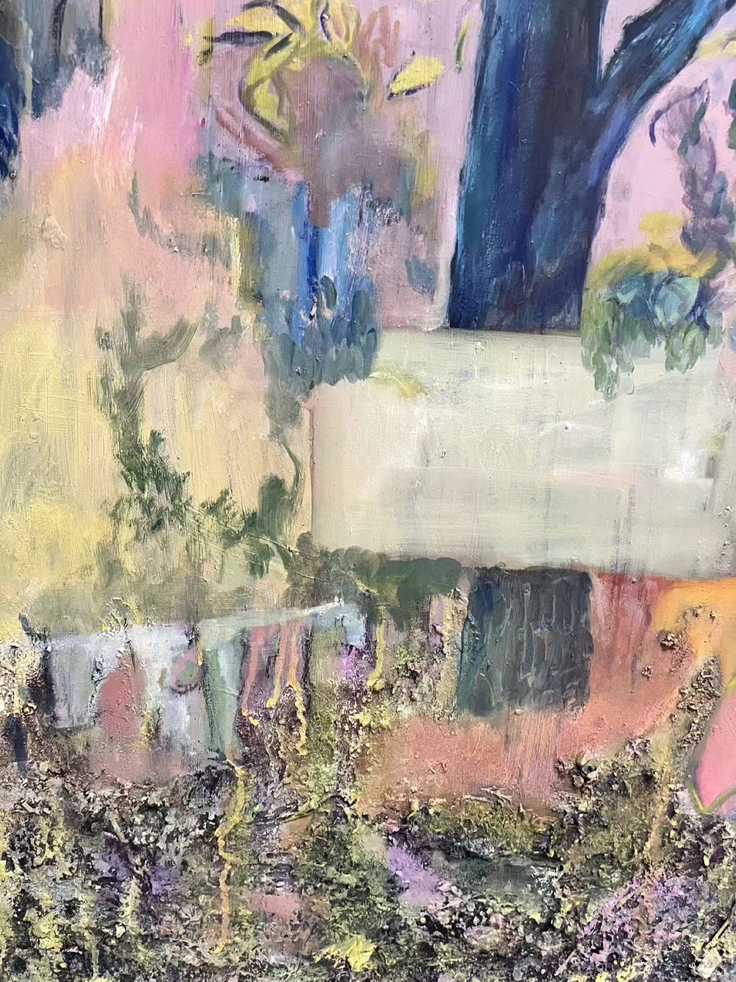 trees #2, detail, Mixed media, 97 × 130 cm, by chuchu