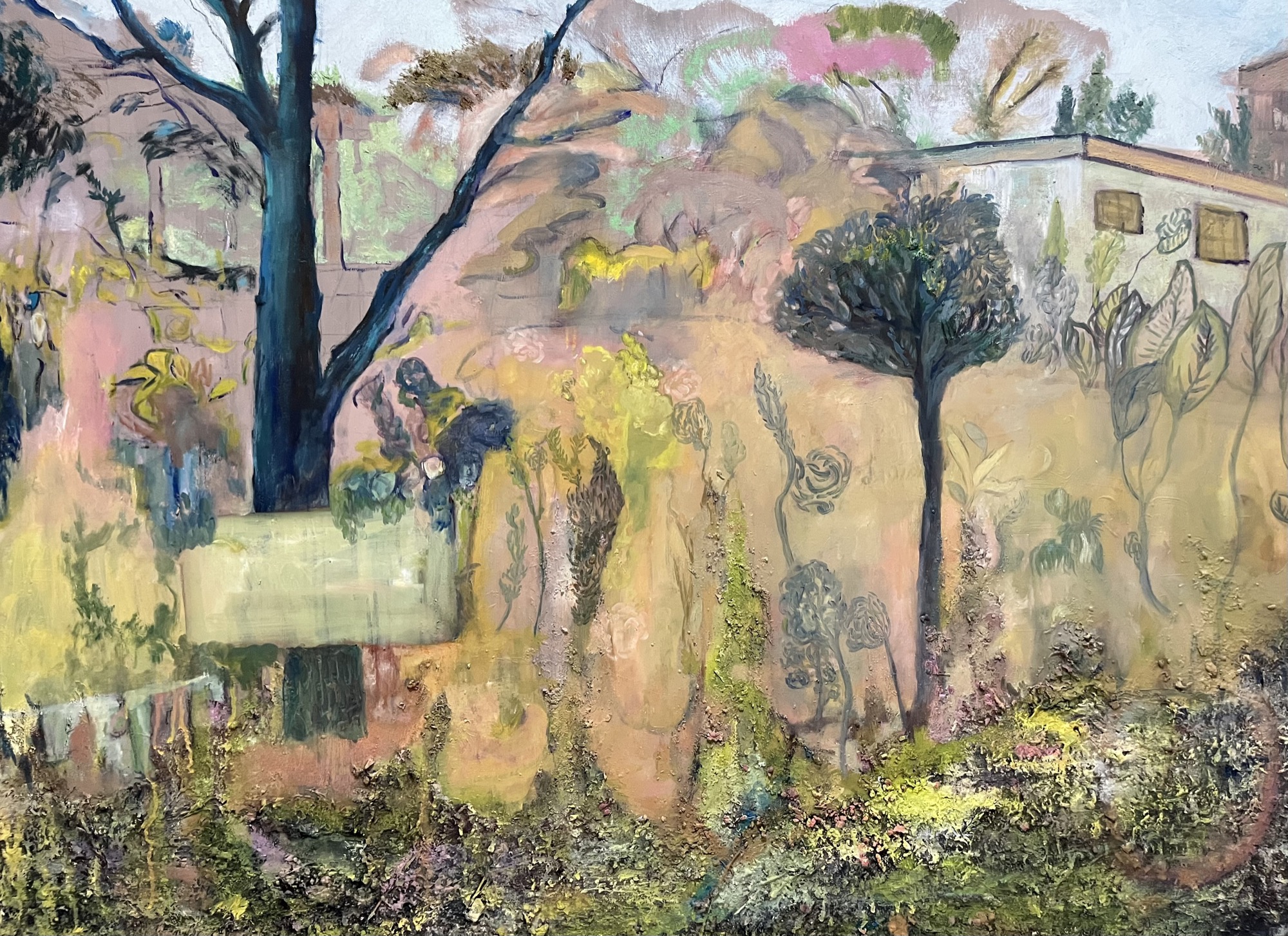 trees #2, Mixed media, 97 × 130 cm, by chuchu