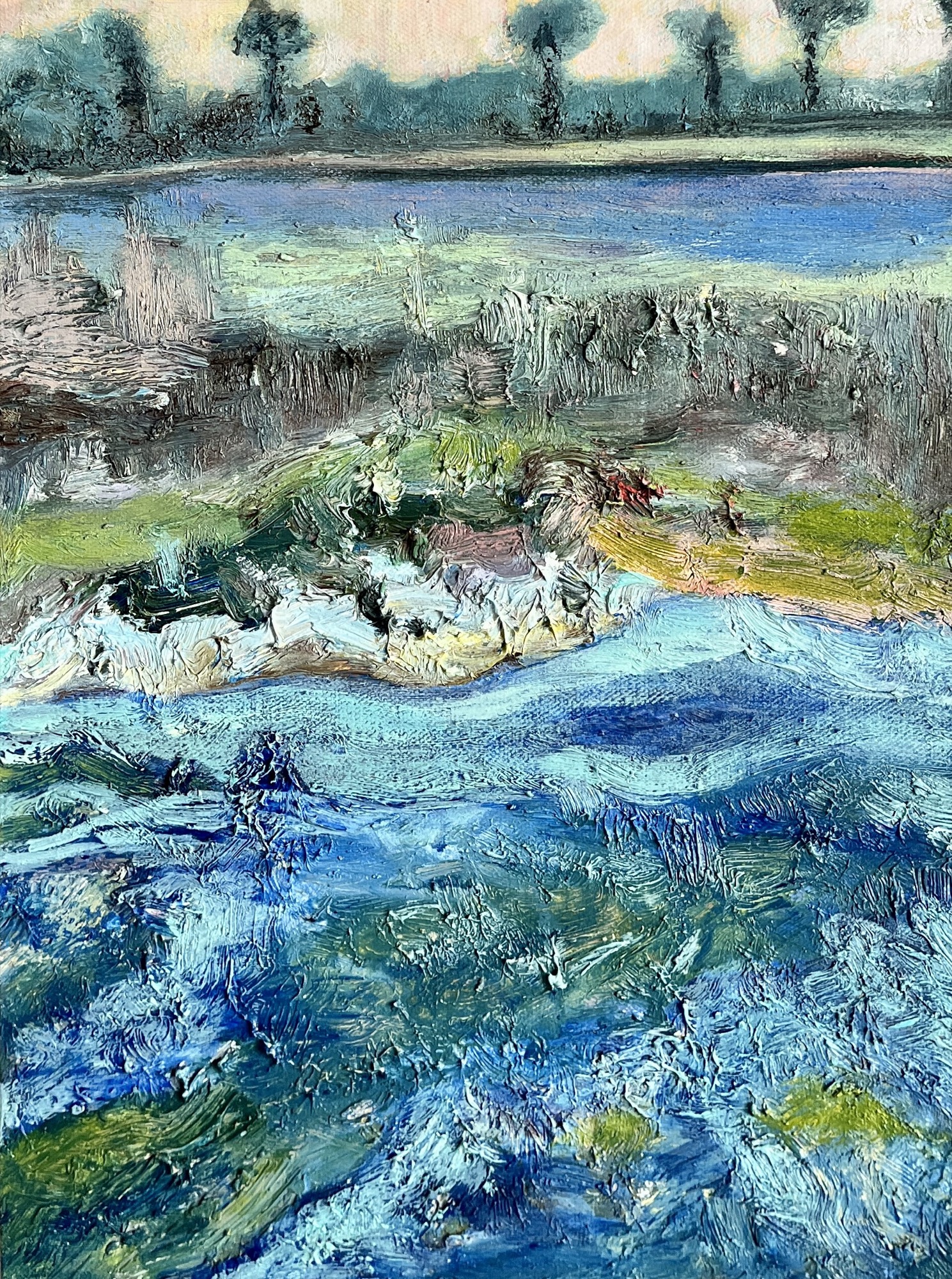 trees #12, Oil, 30 × 40 cm, by chuchu