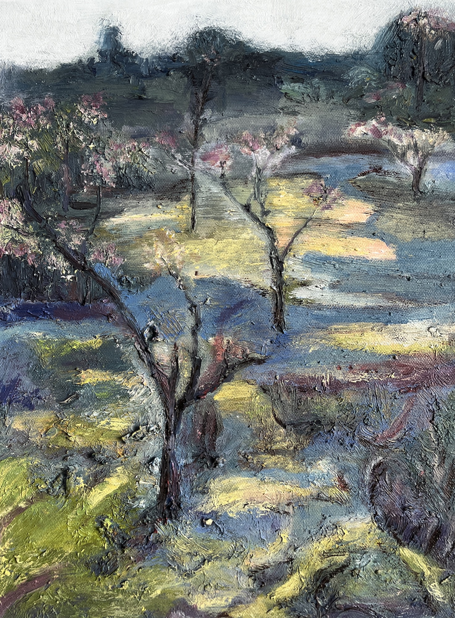 trees #13, Oil, 30 × 40 cm, by chuchu