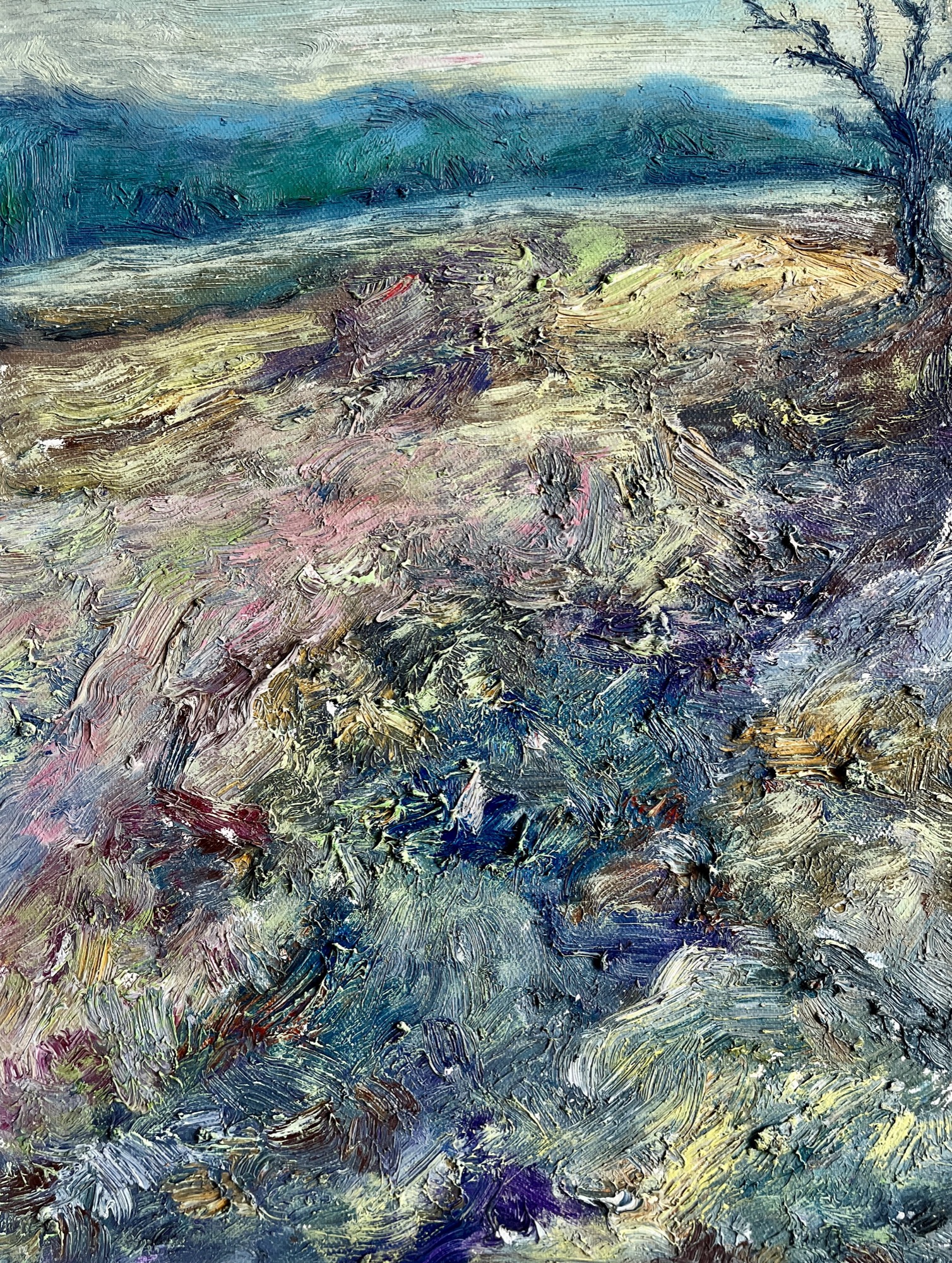 trees #14, Oil, 30 × 40 cm, by chuchu