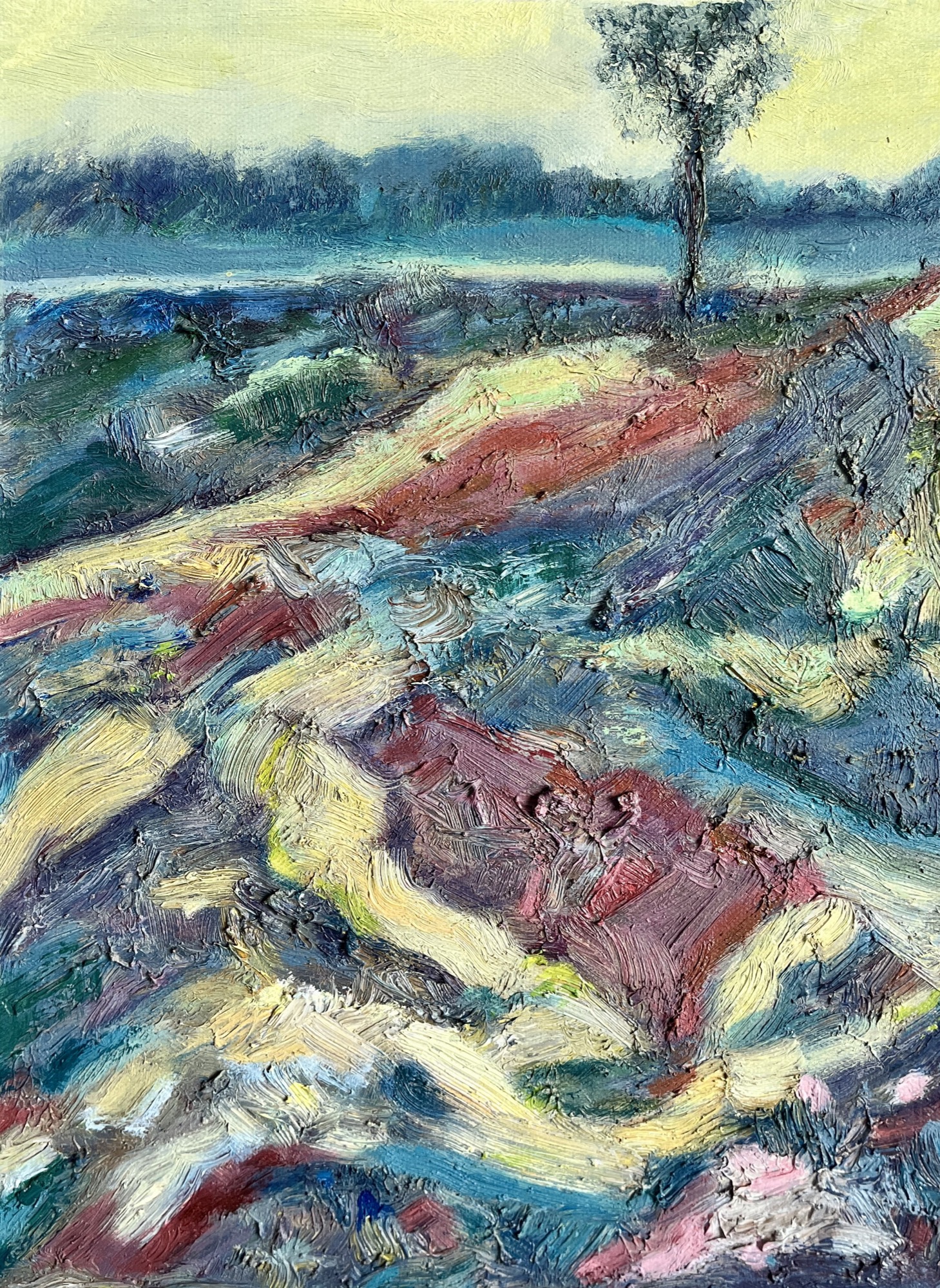 trees #15, Oil, 30 × 40 cm, by chuchu