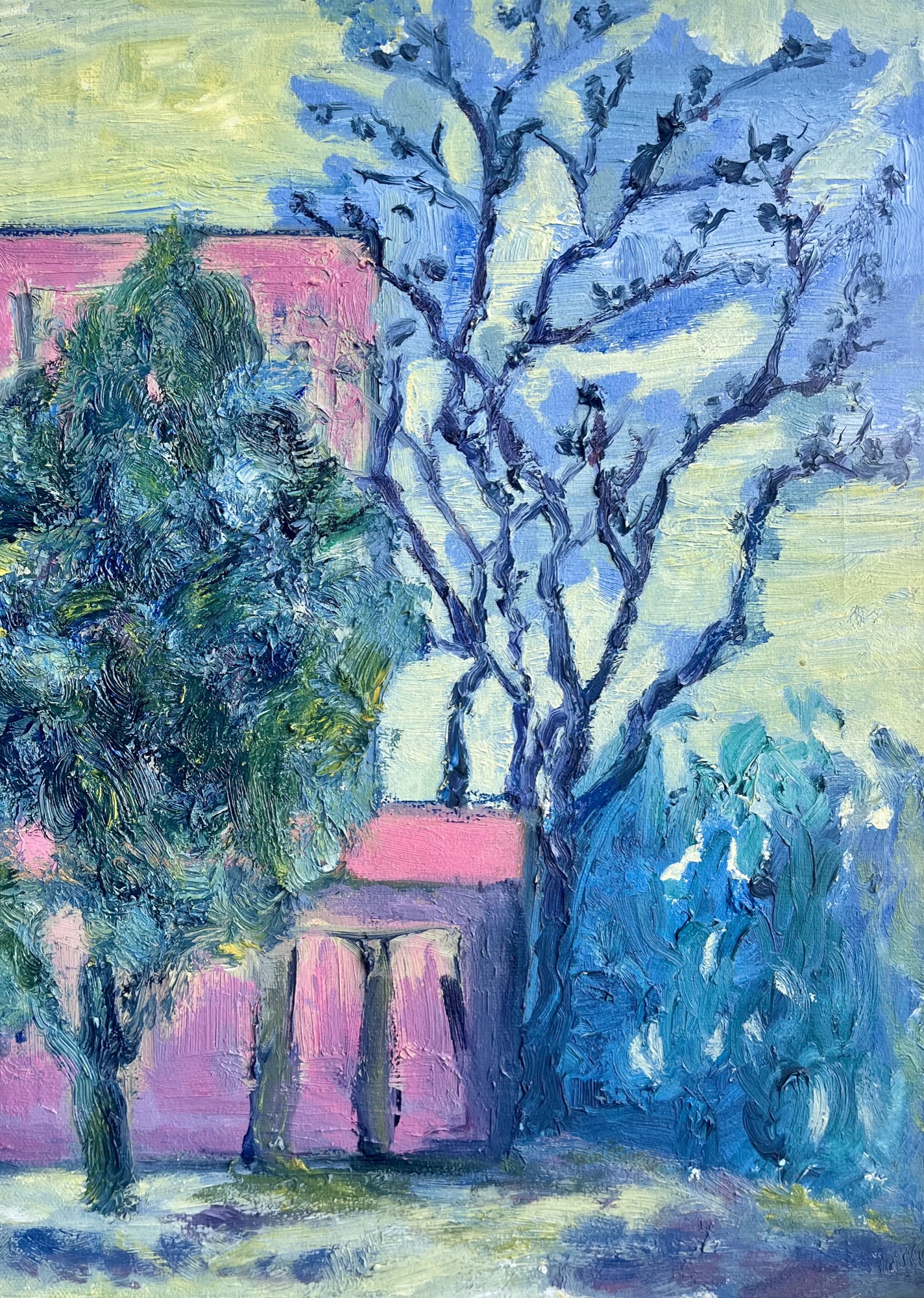 trees #18, Oil, 30 × 40 cm, by chuchu